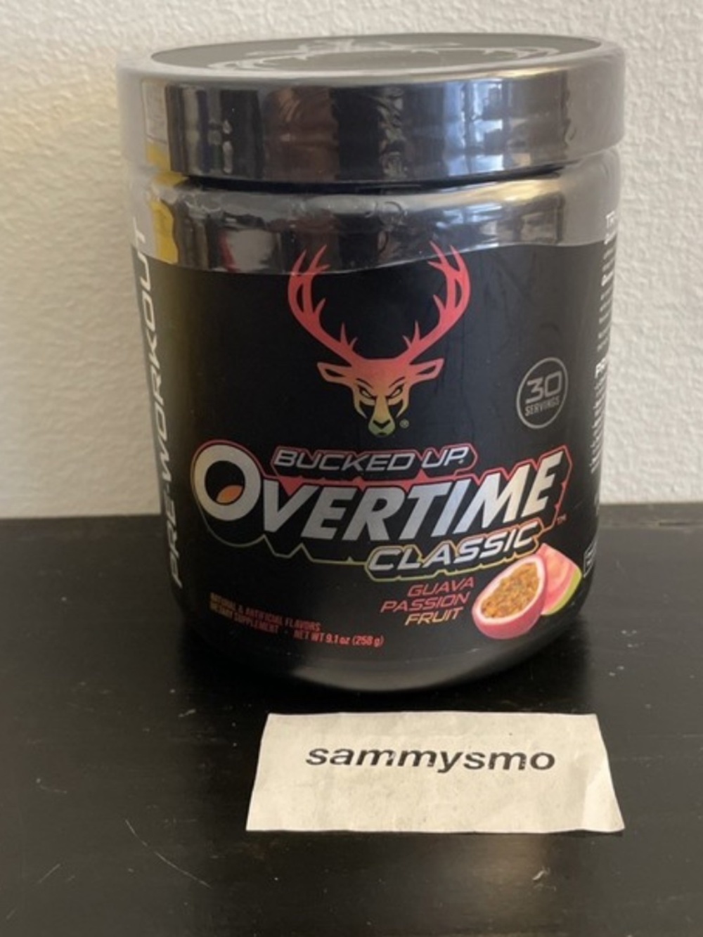 Bucked Up Overtime Pre-Workout, Guava Passion Fruit, 30 Servings, 04/2028